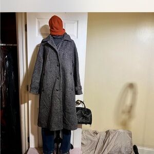 Vtg Abbmoor Wms Wool Tweed Herringbone.